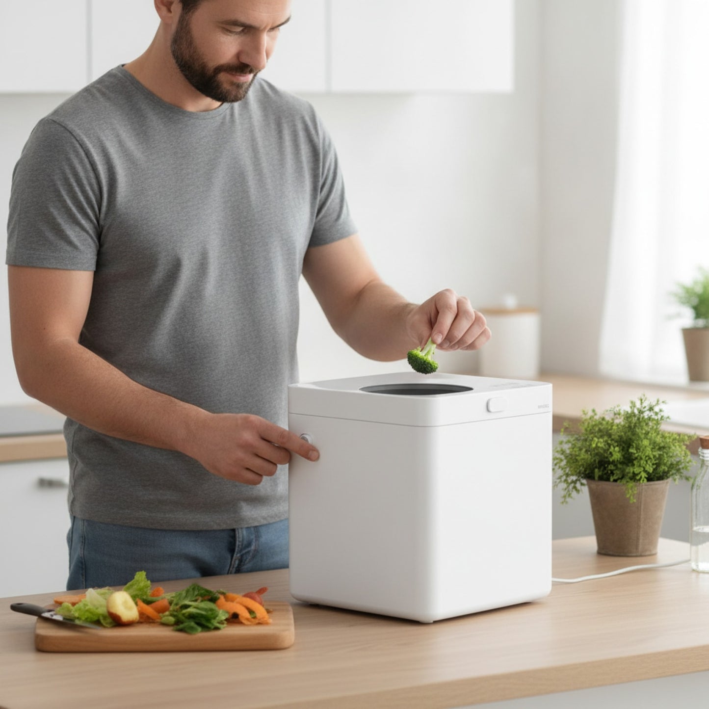 Composteur de Cuisine BEECO HQD-260 Plus 2.5L - Transformez vos déchets en engrais naturel