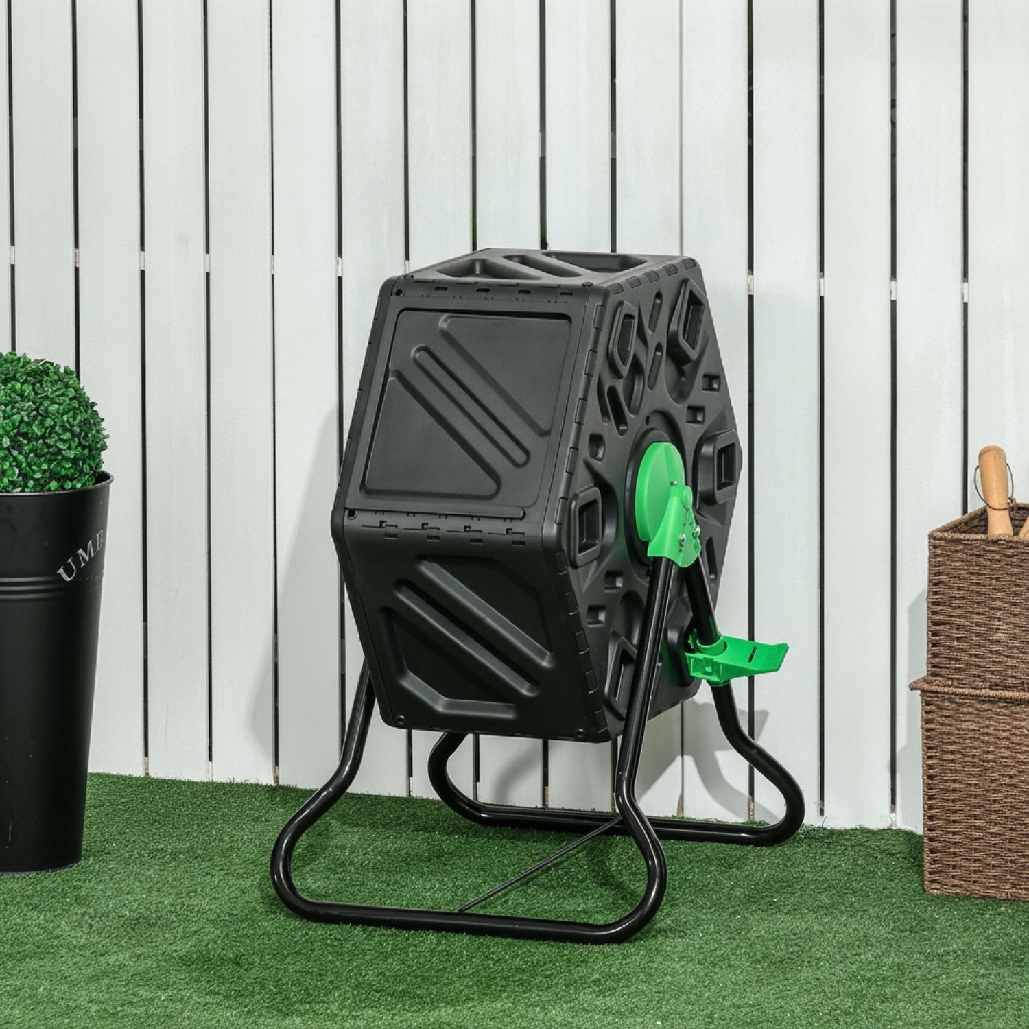 Composteur Rotatif 65L pour Jardin et Cuisine - Fabrication Allemande