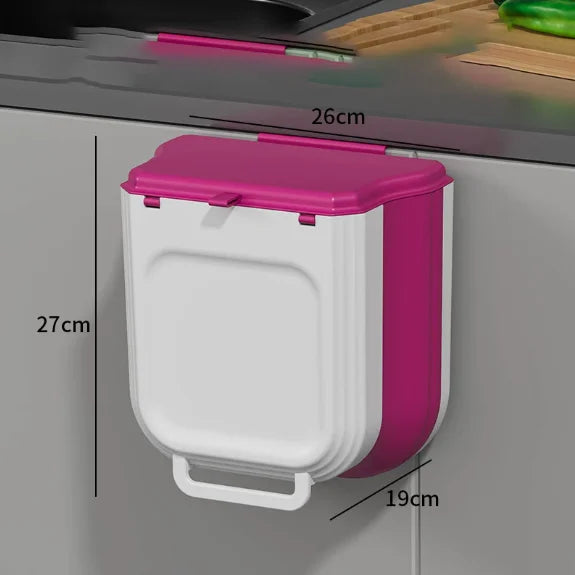 Poubelle de Cuisine Suspendue et Pliable - Gain de Place et Hygiène