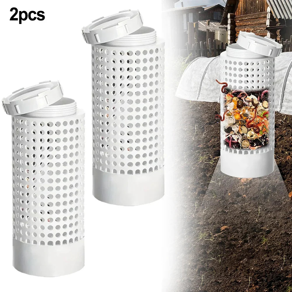 Composteur à vers PVC compact pour petits pots et jardin - Éco-responsable