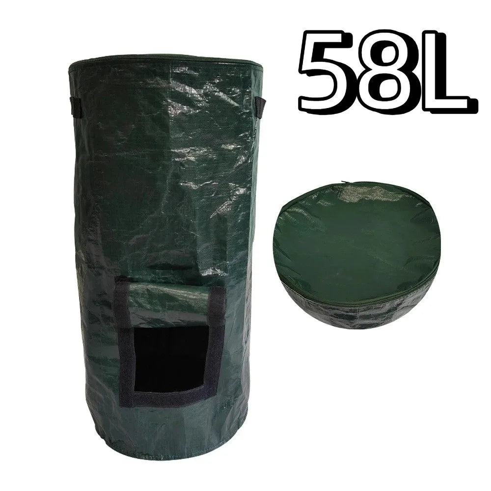 Sac Poubelle Compost Jardin Pliable et Réutilisable - Différentes Capacités