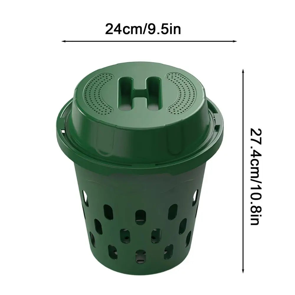 Composteur de Jardin en Plastique pour Déchets de Cuisine et Lombricompostage - Idéal Fraises & Légumes