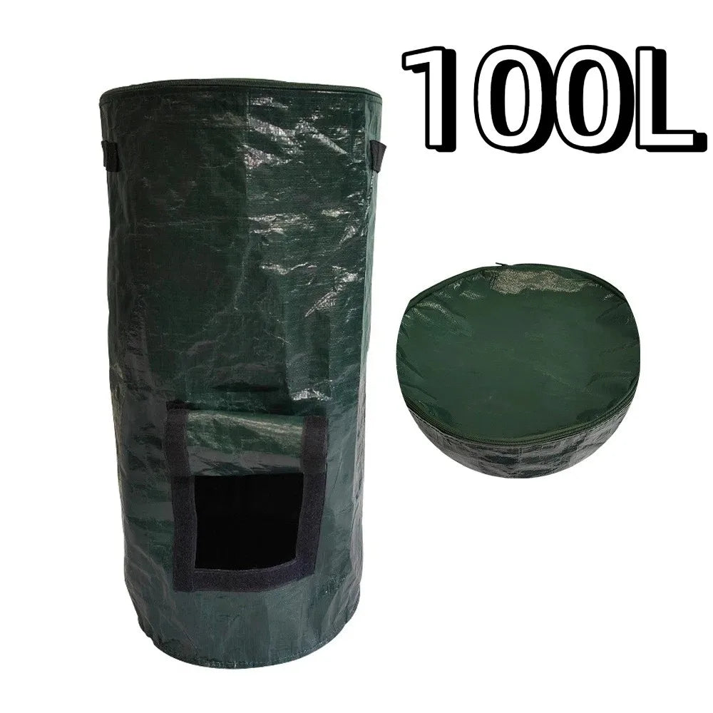 Sac Poubelle Compost Jardin Pliable et Réutilisable - Différentes Capacités