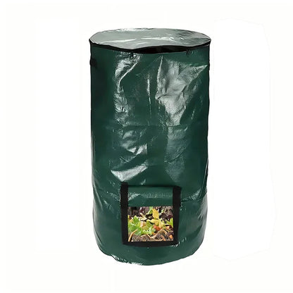 Sac de Compostage Vert Pliable pour Jardin - Collecte Déchets Organiques