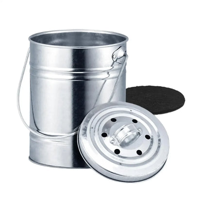 Seau Compost Intérieur 3L - Sans Odeur, Facile à Nettoyer
