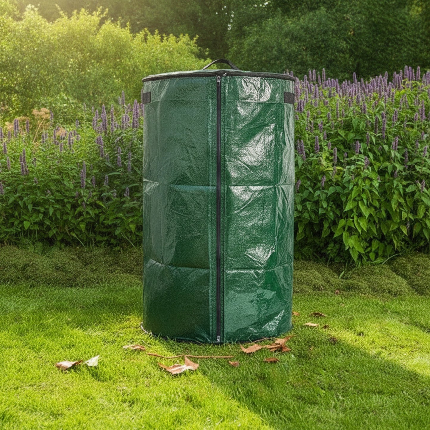 Sac de Compostage Vert Pliable pour Jardin - Collecte Déchets Organiques