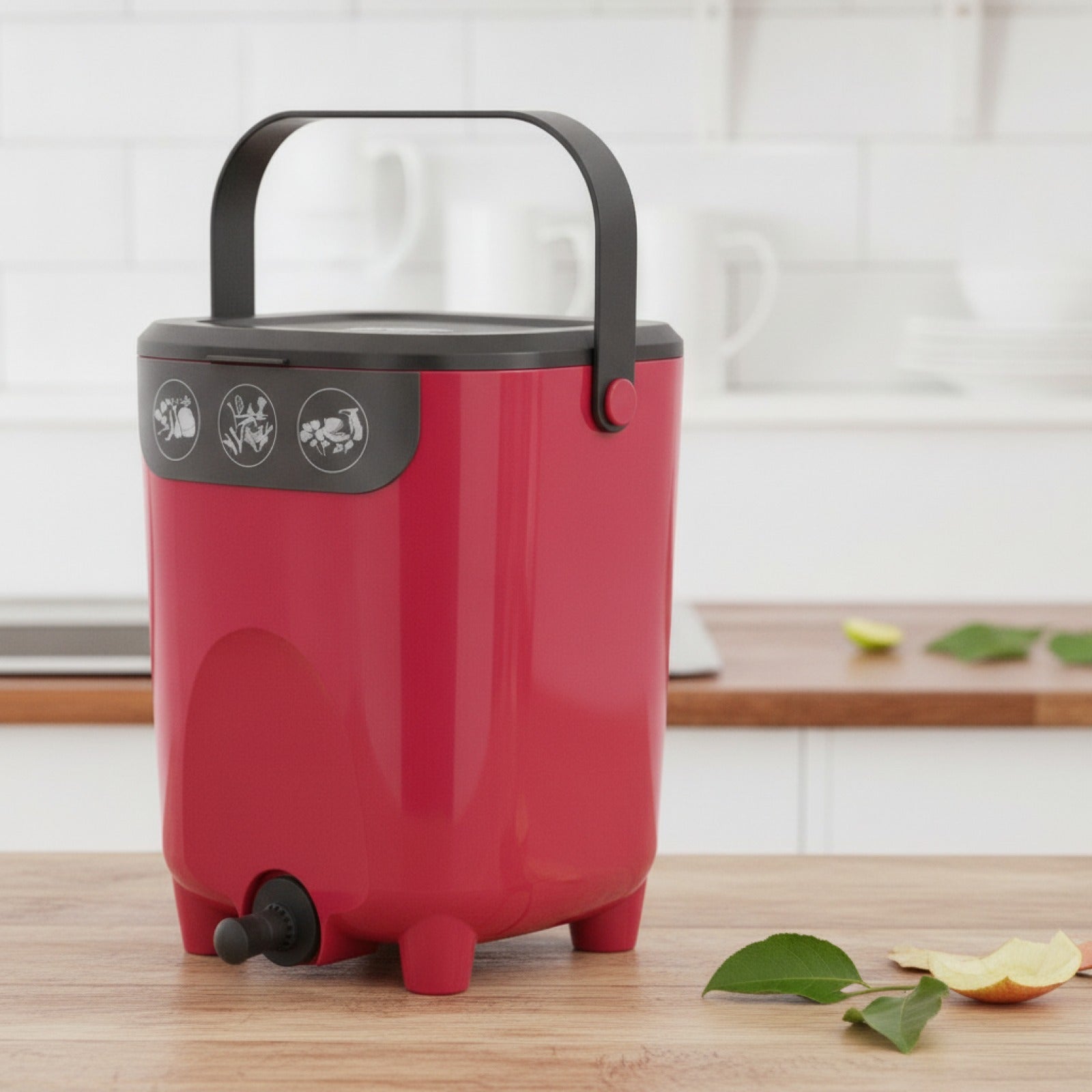 Seau Compost 10L en PVC pour Cuisine et Jardin - Fermentation Organique