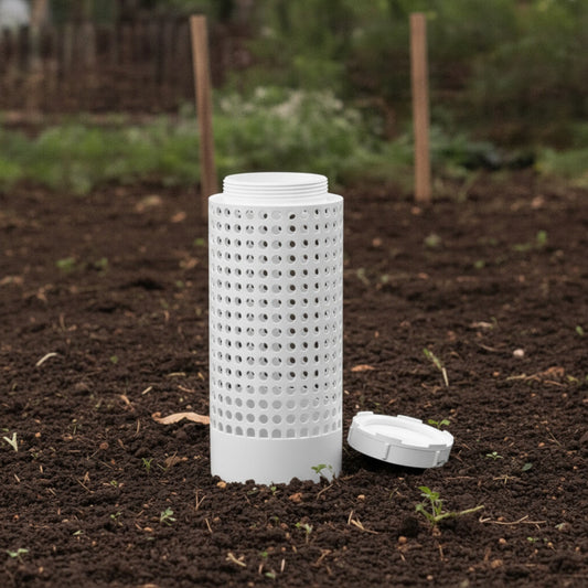 Composteur de Jardin Enterré en Plastique - Idéal Lombricompostage & Potager
