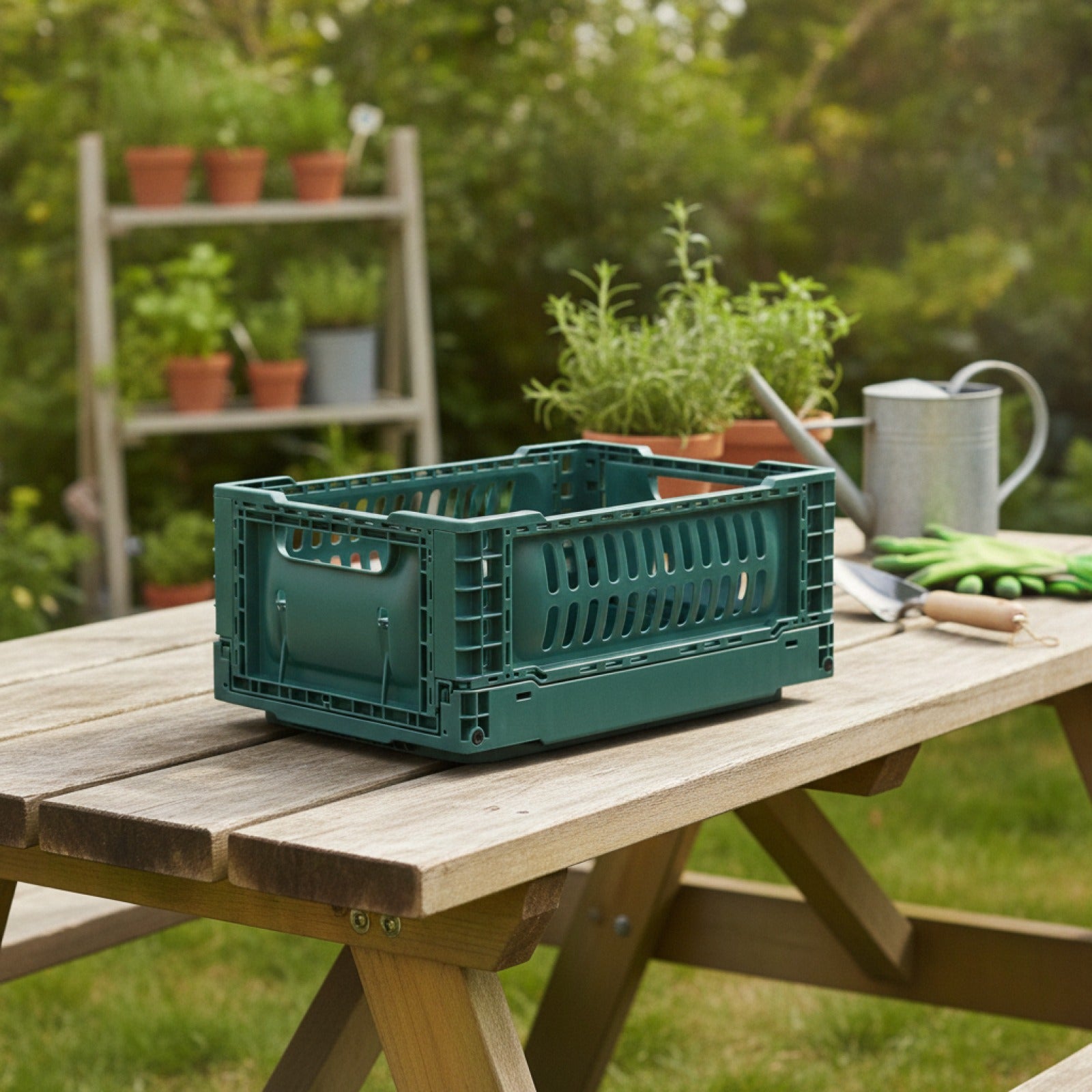 Composteur Pliable Vert pour Déchets Organiques - Solution Écologique pour Jardin et Cour