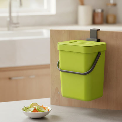 Poubelle de Cuisine Suspendue Écologique avec Couvercle - 3L ou 5L