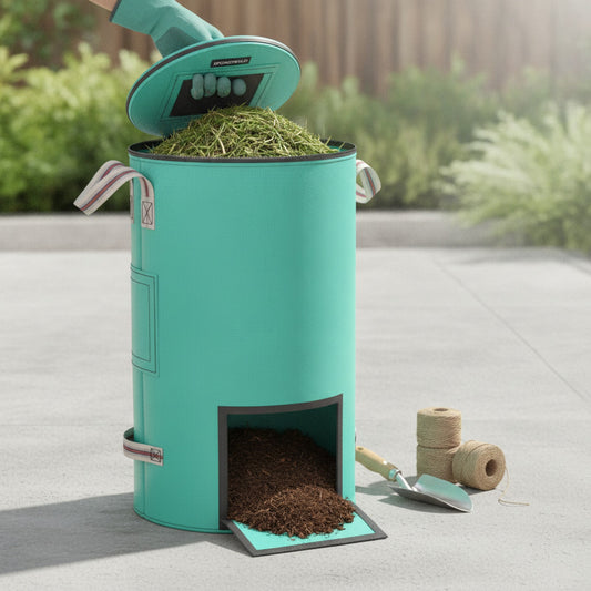 Sac de jardin réutilisable 32 Gallons - Sac de déchets verts pliable et respirant avec 4 poignées