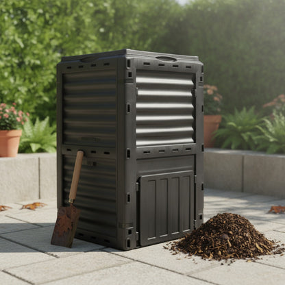 Composteur de Jardin Extérieur 300L : Bac Écologique pour Déchets Organiques