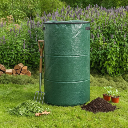 Sac de Compostage Vert Pliable pour Jardin - Collecte Déchets Organiques