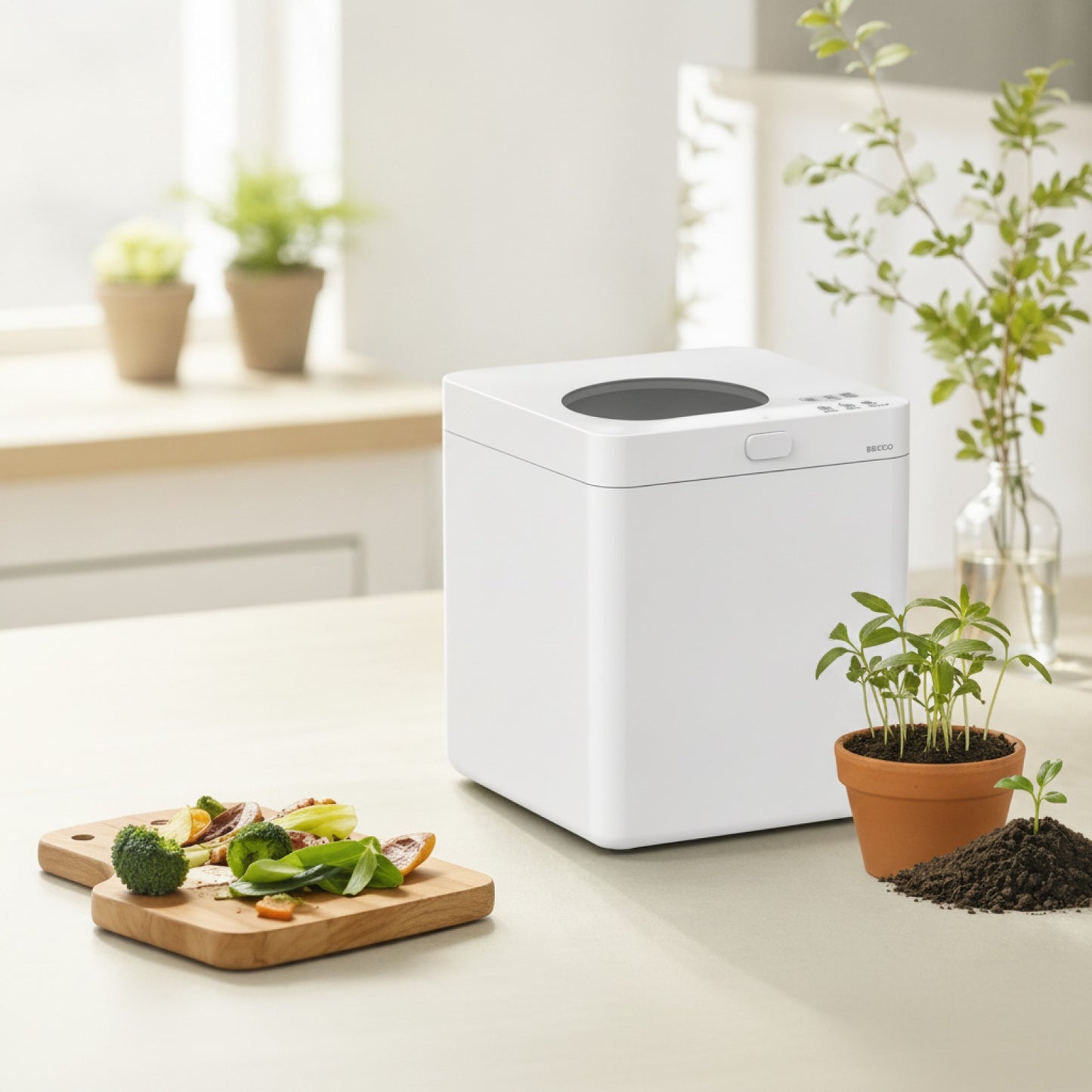 Composteur de Cuisine BEECO HQD-260 Plus 2.5L - Transformez vos déchets en engrais naturel