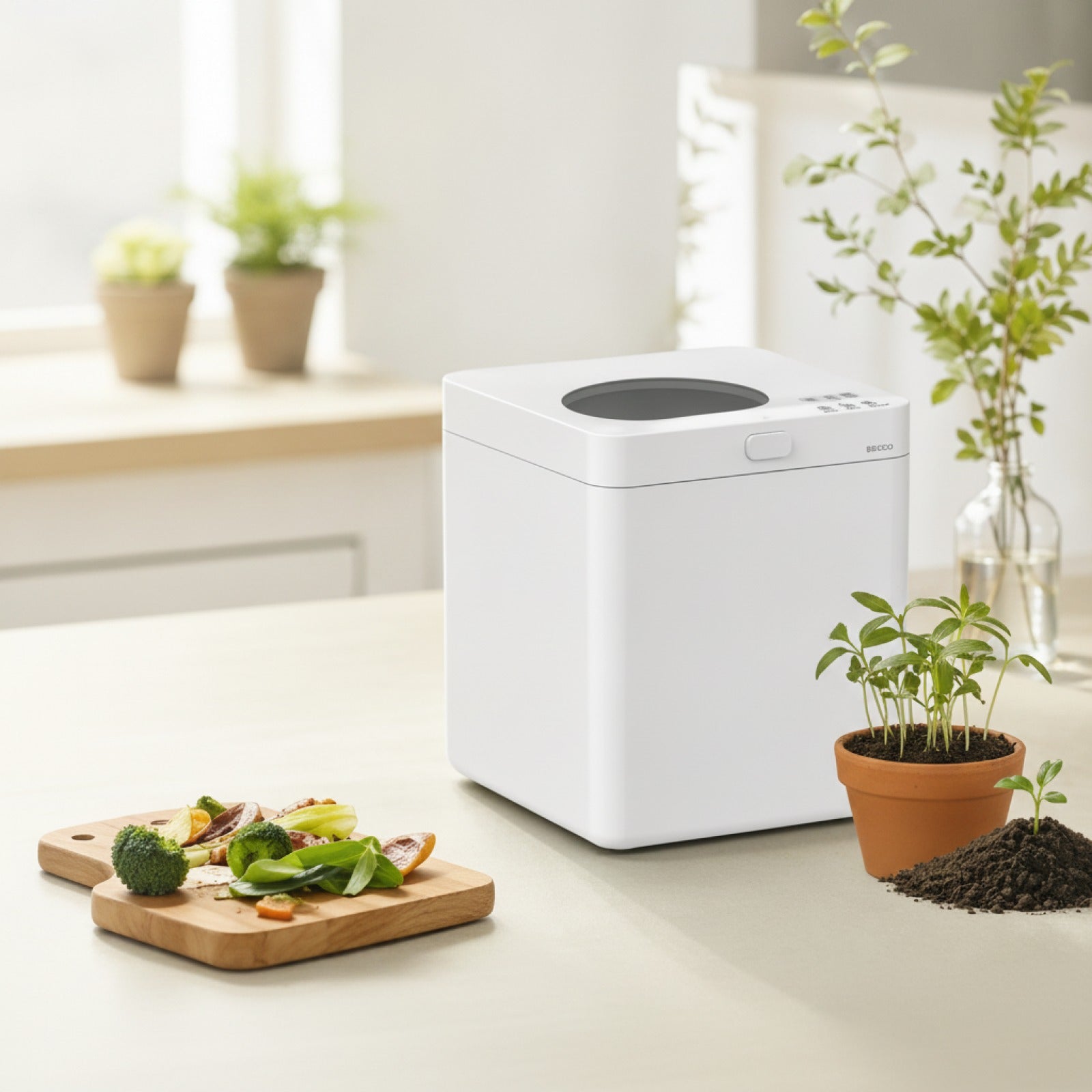 Composteur de Cuisine BEECO HQD-260 Plus 2.5L - Transformez vos déchets en engrais naturel