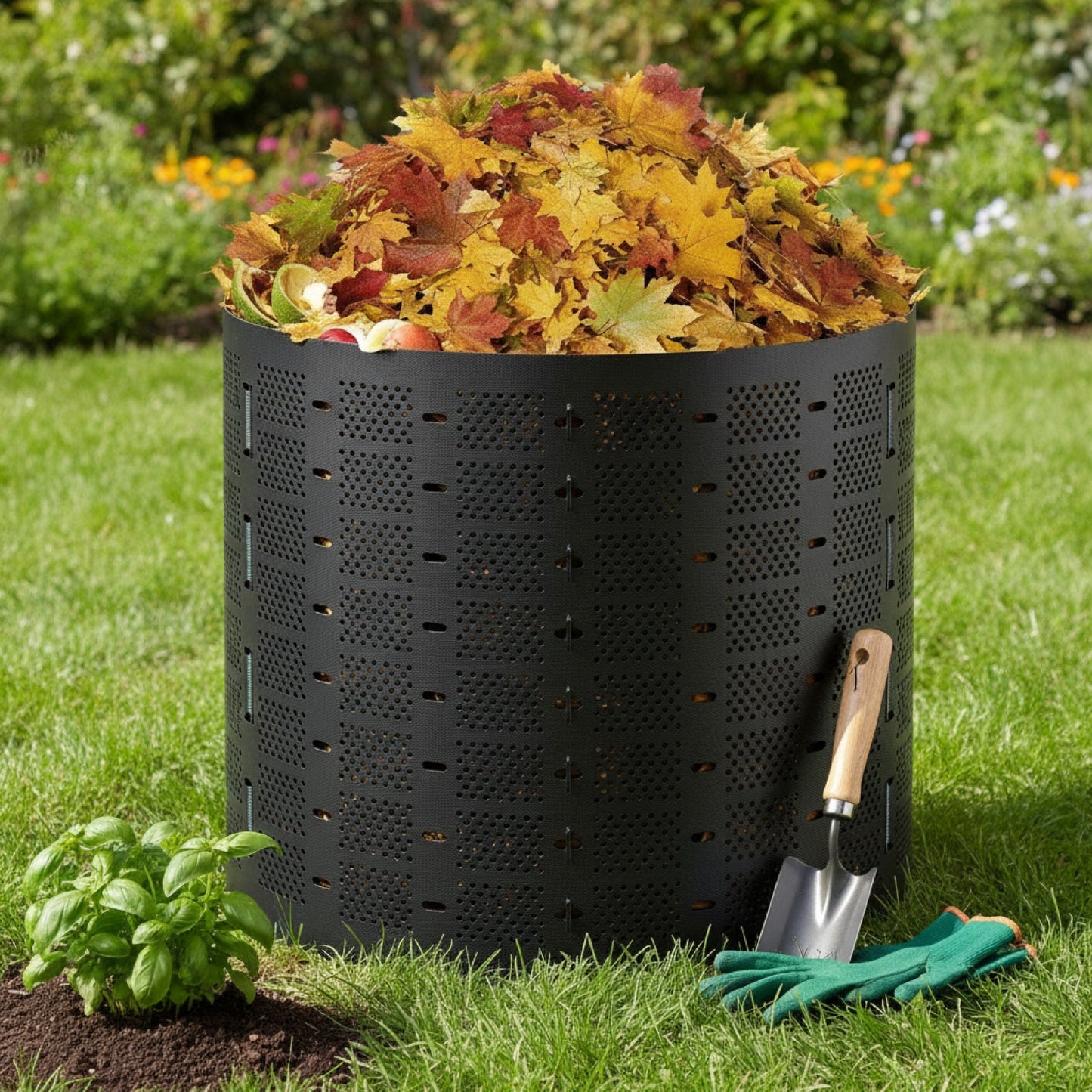 Composteur de Jardin 220 Gal / 1000L - Montage Rapide & Grande Capacité en HDPE