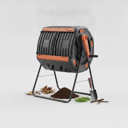 Composteur Rotatif 160L Anti-Corrosion : Compostage Facile et Rapide pour Jardin