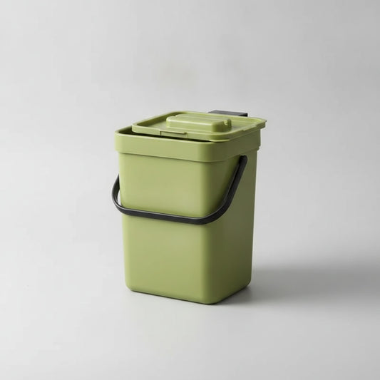 Poubelle Murale 2-en-1 Suspendue pour Cuisine et Bureau - Plastique Polyvalent